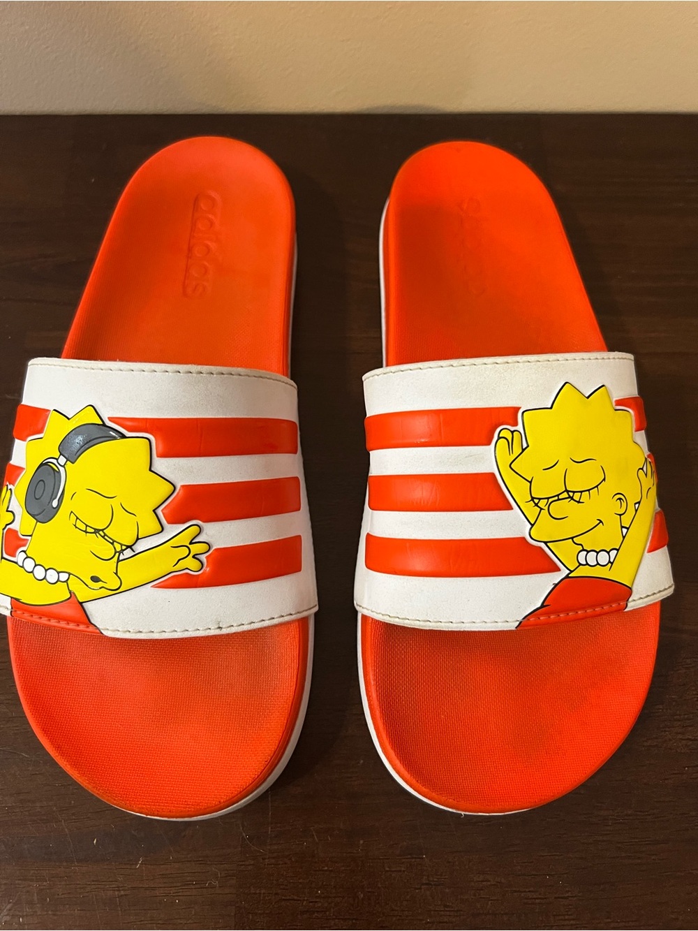 Adidas x The Simpsons “Lisa Simpson” Adilette Slides Size 9 GV7251